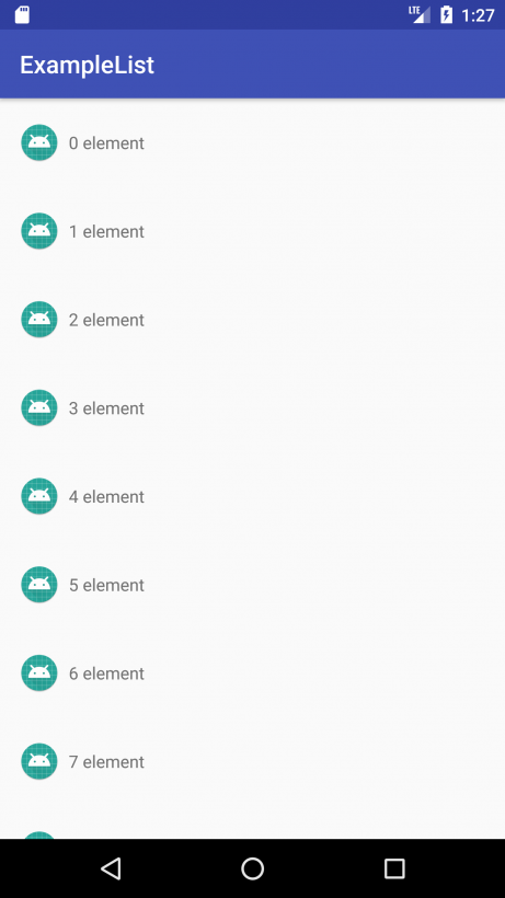 How to implement a RecyclerView - Example of a scrolling list with the use of RecyclerView
