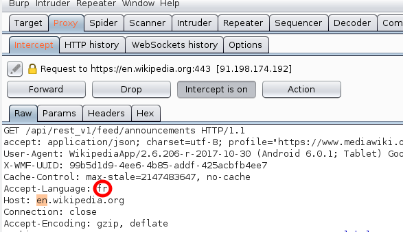 Request editor