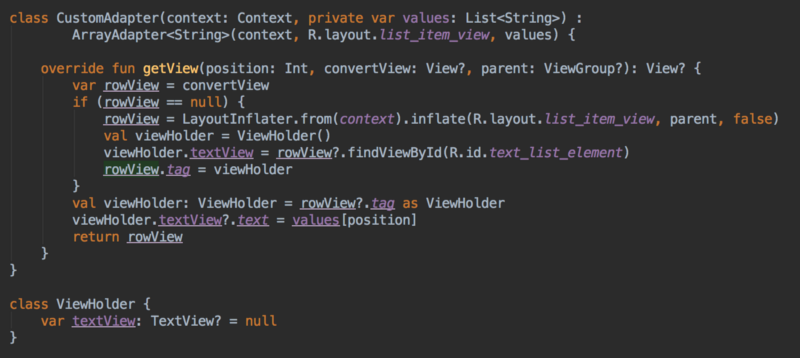 How to Implement ListView - ViewHolder pattern