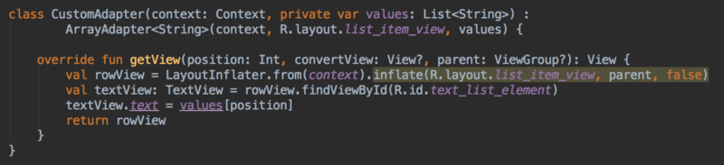 How to Implement ListView - Creating an Adapter