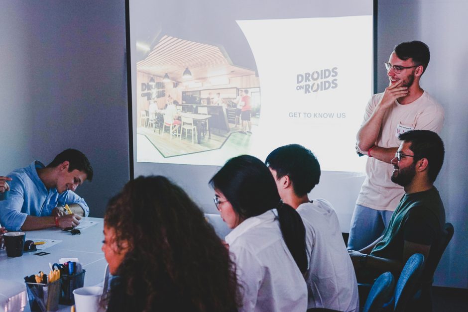 Students Visit at Droids On Roids Office