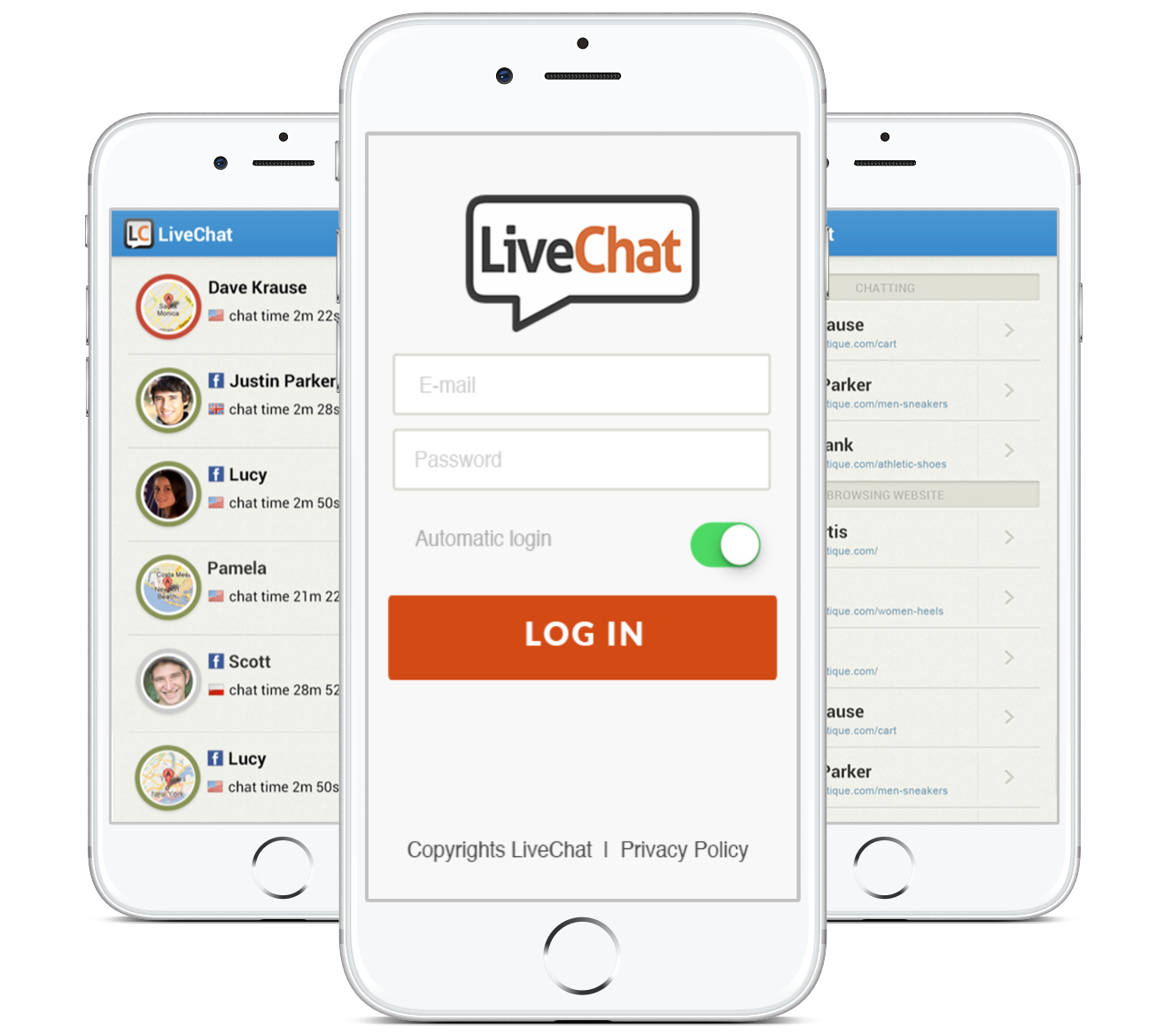 I phone live chat ‎Live Chat
