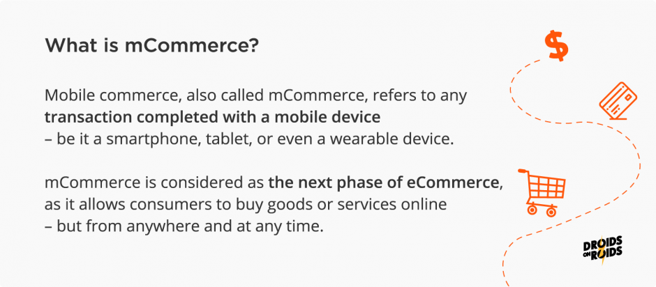 What is mCommerce? Mobile Commerce definition for businesses