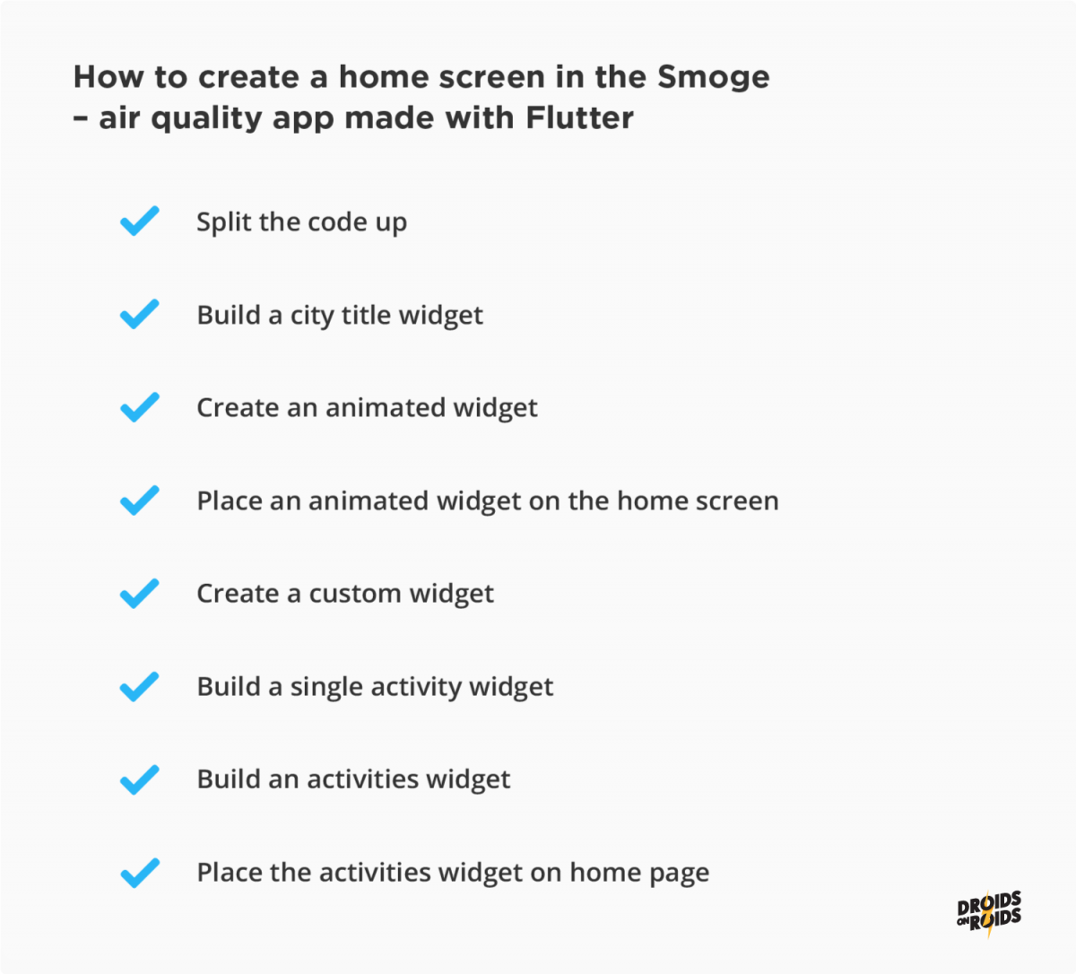 Creating a Home Screen | How to Develop an App with Flutter – Part 3 | Blog