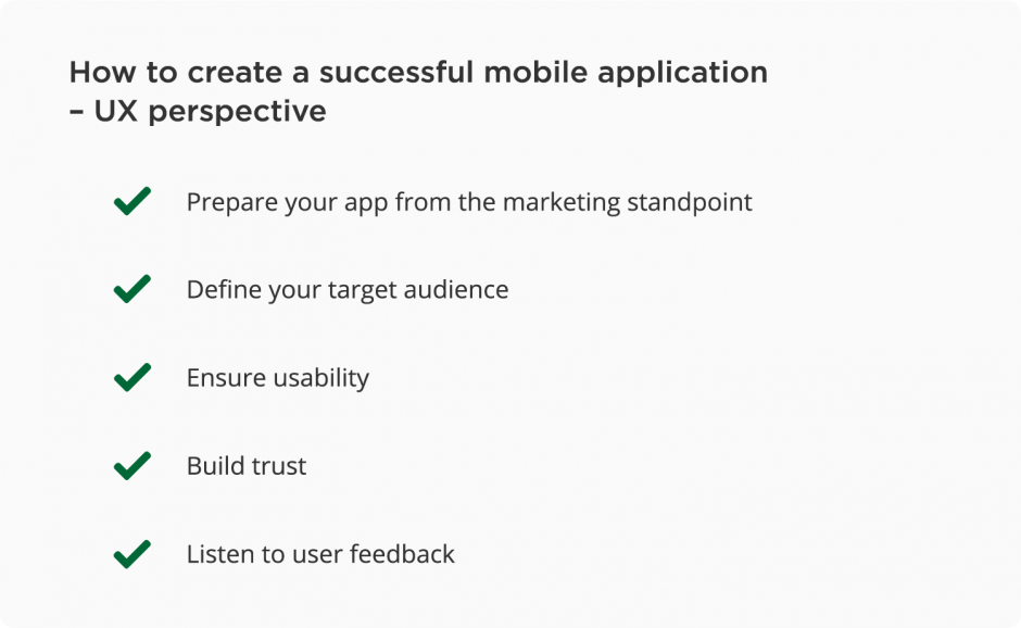 How to create a successful mobile app – UX tips