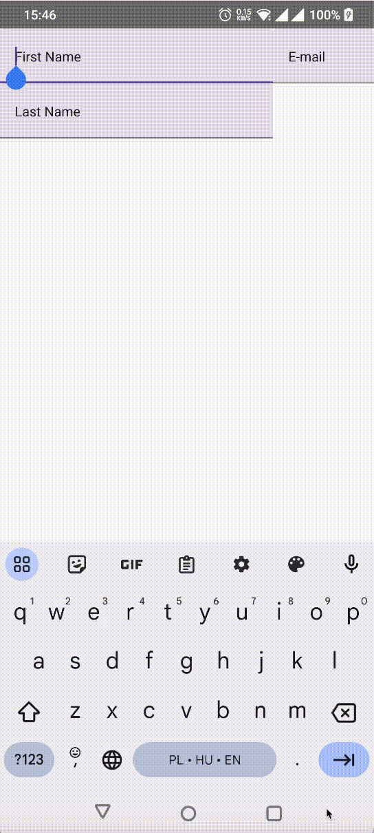 Two-column form without explicit focus order