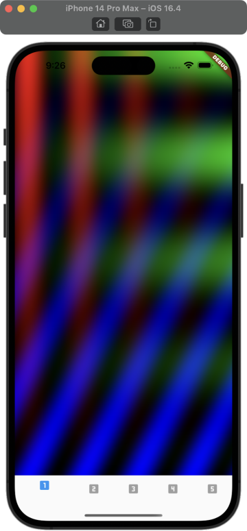 Flutter Shader Screen Example