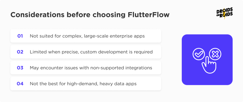 when not to choose FlutterFlow