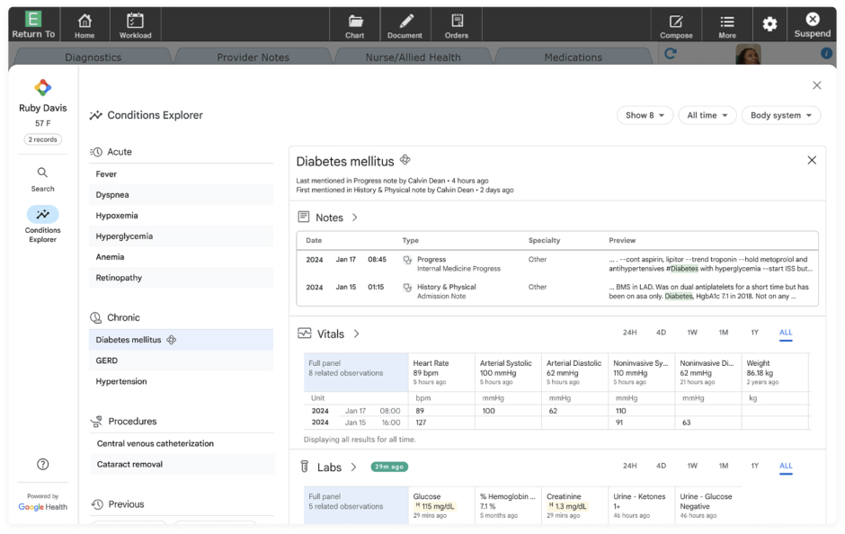 EHR healthcare software type