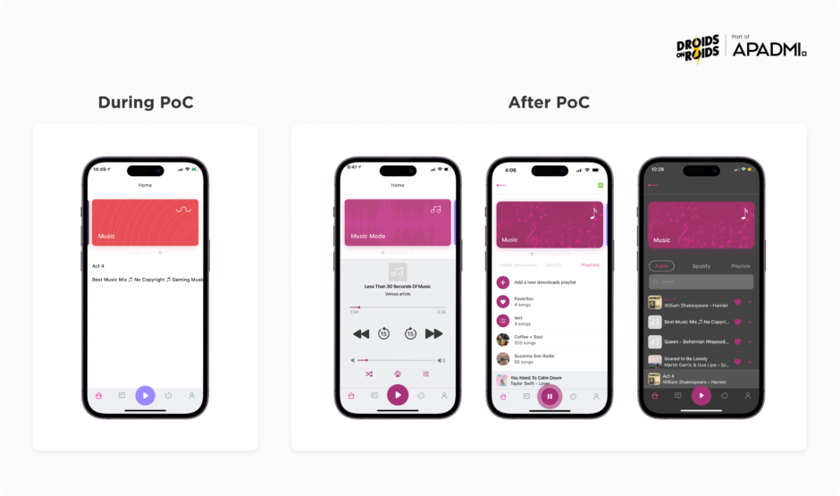 PoC mobile app example