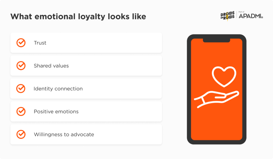 What emotional loyalty looks like